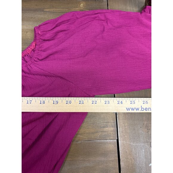 She + Sky Off-Shoulder Ruffle Blouse L Cotton/Polyester - Picture 7 of 7